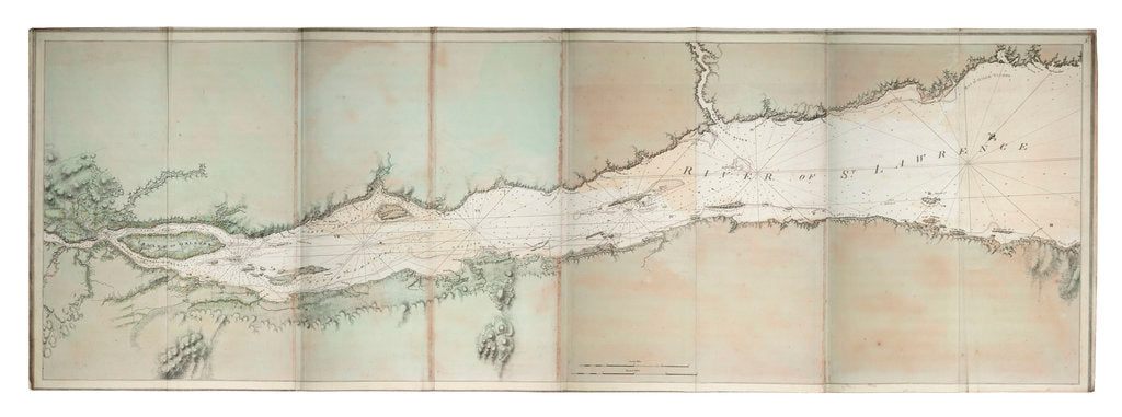 Detail of Chart of river of St. Lawrence, North America Atlantic coast by J. F. W. Des Barres
