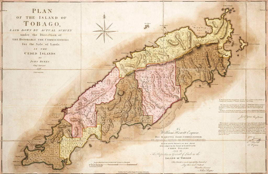 Detail of Plan of Tobago by John Byres