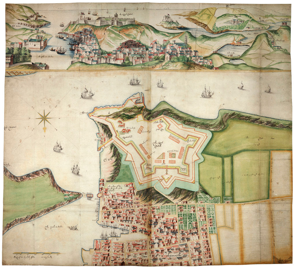 Detail of Plymouth by Bernard de Gomme