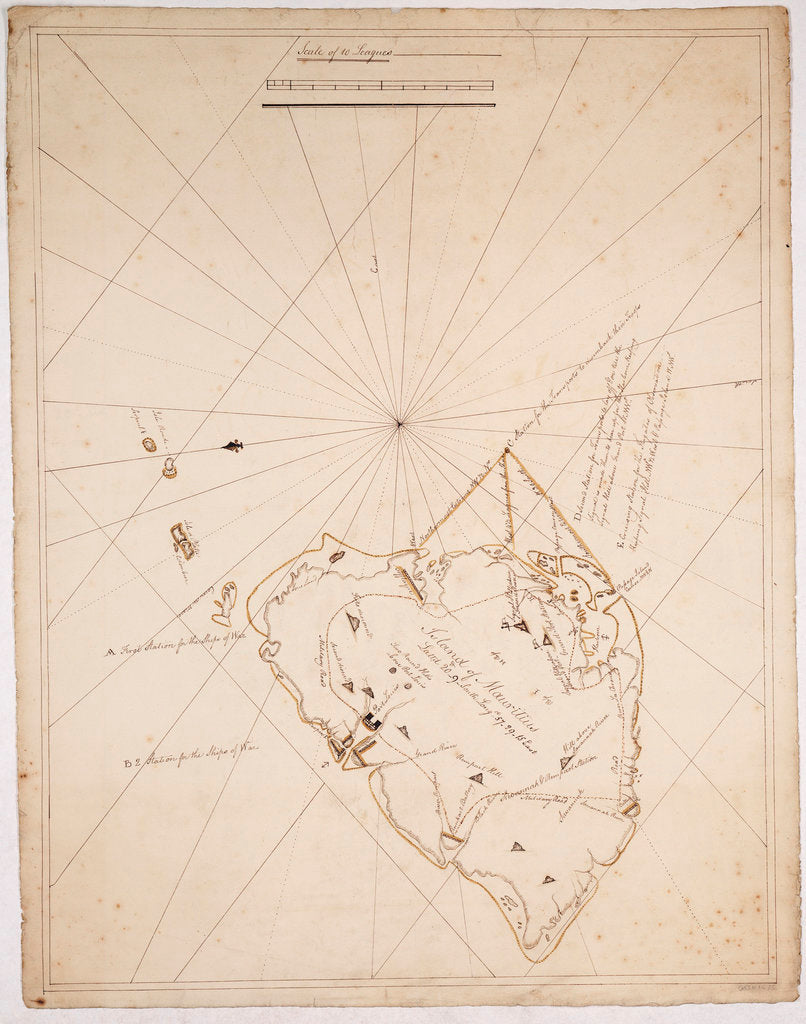 Detail of Island of Mauritius by James Campbell