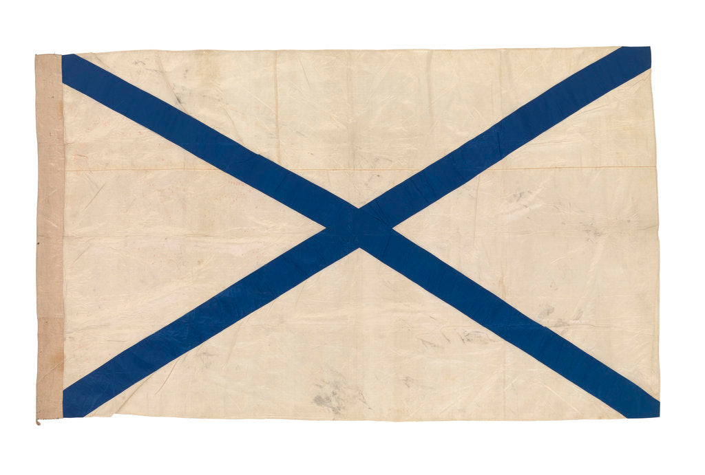 Detail of Russian naval ensign (1699-1917, after 1990) by unknown