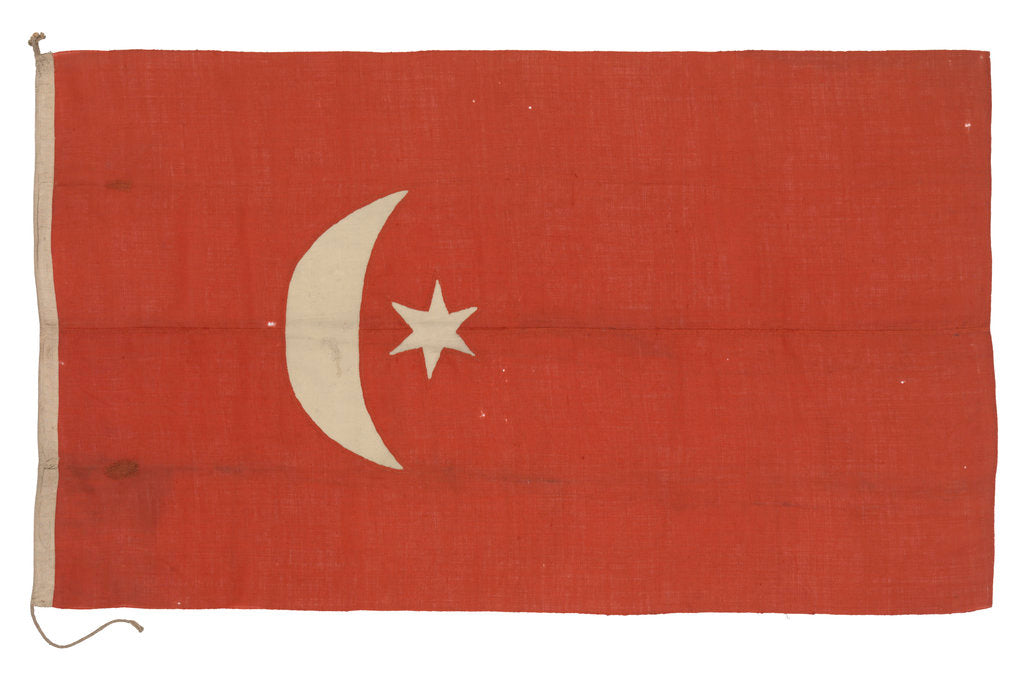 Detail of Ensign, Turkey and Ottoman Empire (after 1844) by unknown