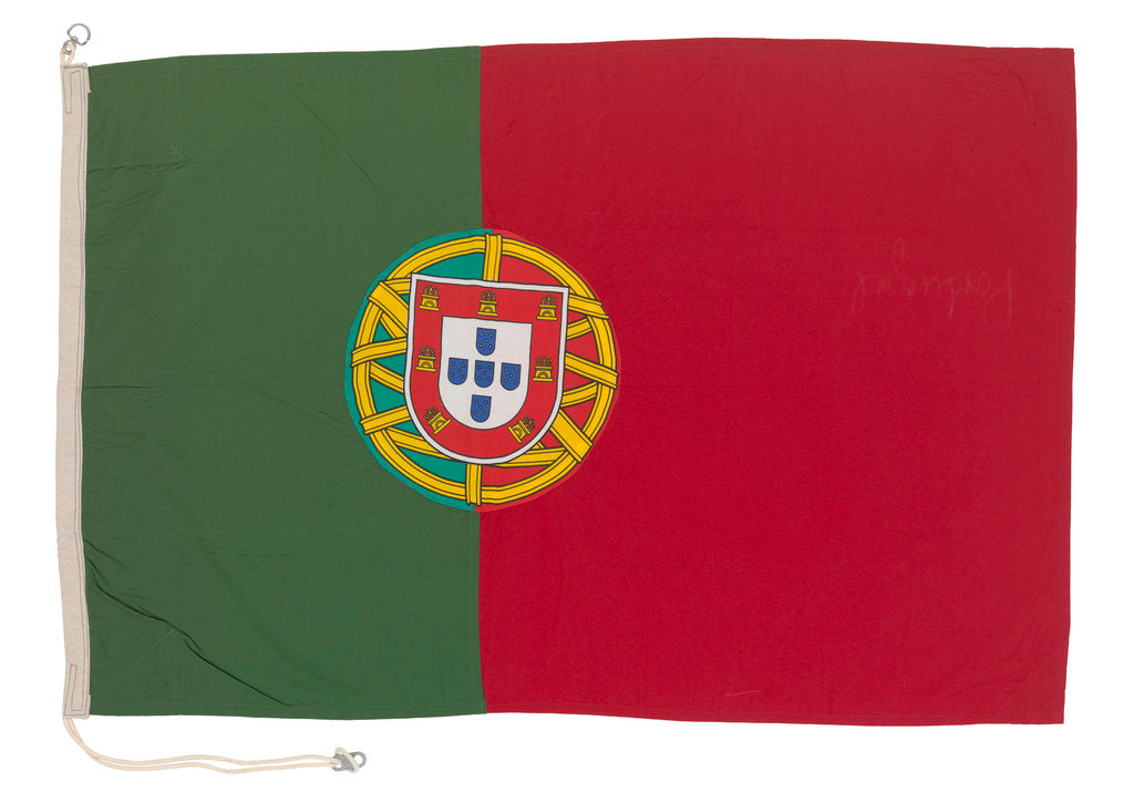 Detail of National flag of Portugal (after 1911) by Rudolph Equitz & Co