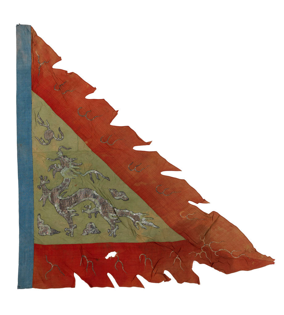 Detail of Chinese junk flag by unknown