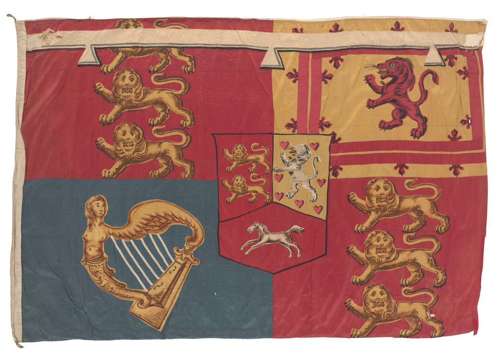 Detail of Prince of Wales's Standard (1801-1820) by unknown