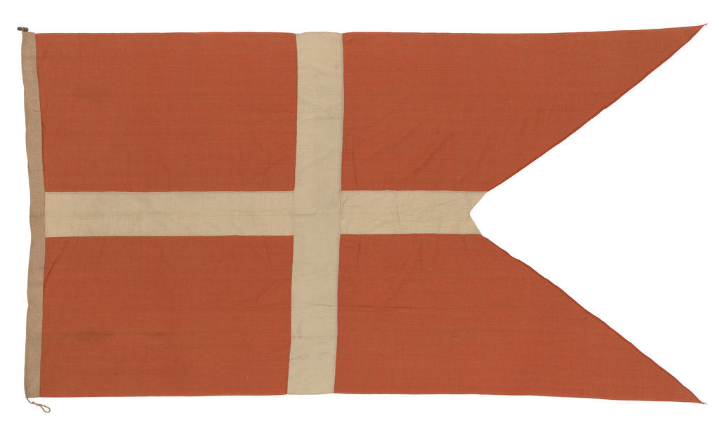 Detail of Danish naval ensign by unknown