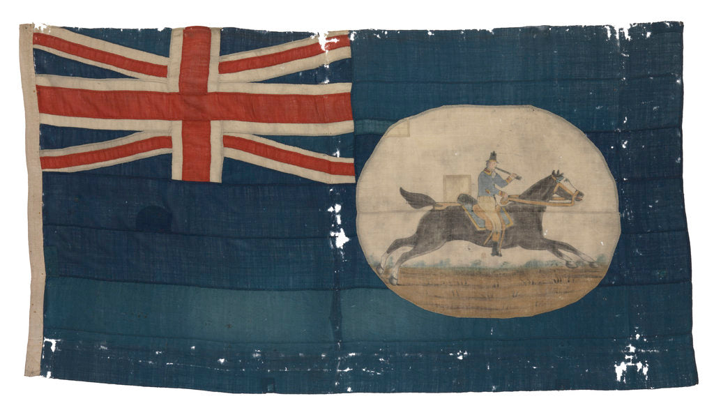 Detail of Post Office Blue Ensign (before 1864) by unknown