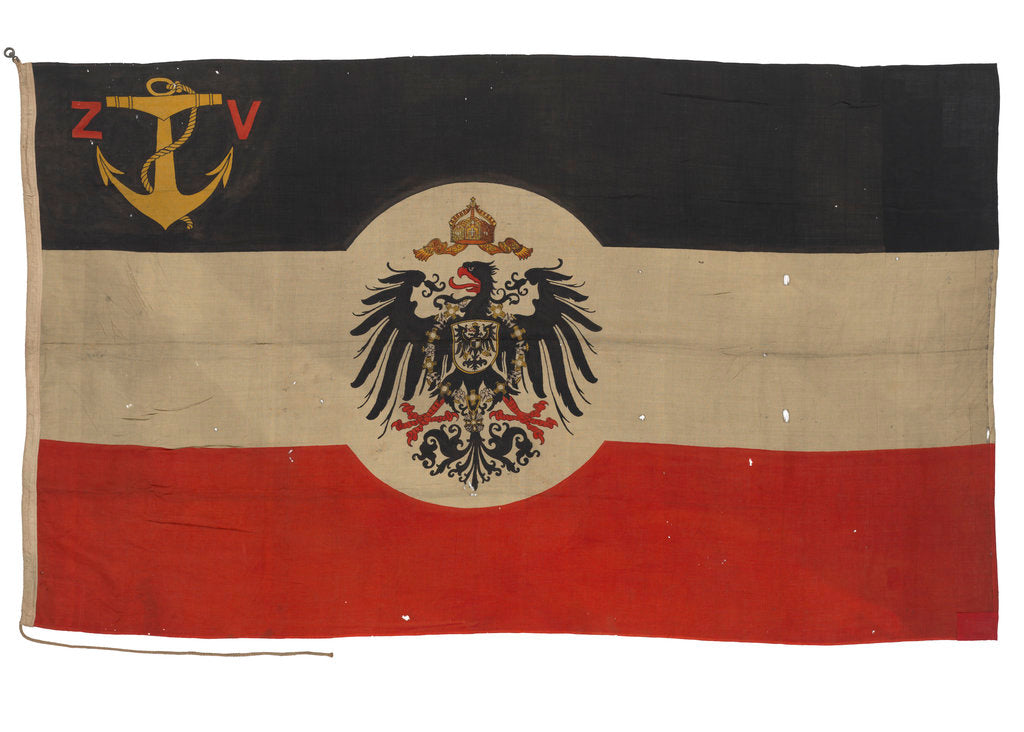 Detail of Ensign, Imperial German Customs Service by unknown