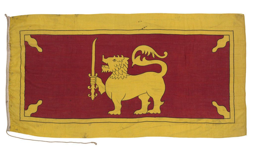 Detail of National Flag of Ceylon (1948-1951) by unknown