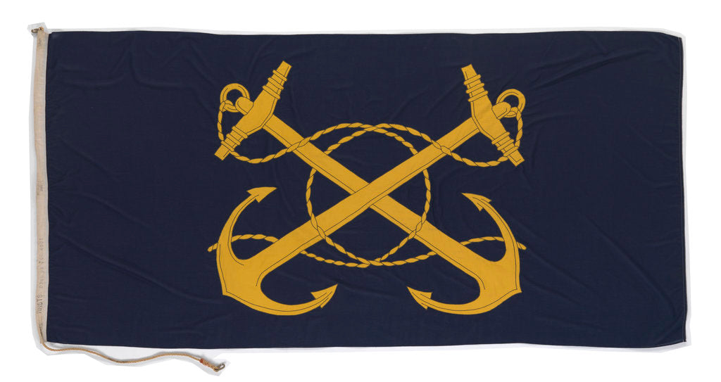 Detail of House flag, Royal Naval Supply and Transport Service by Porter Bros