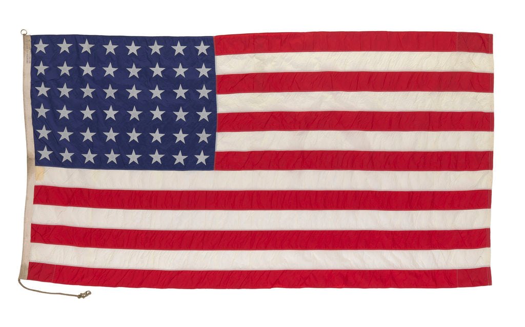 Detail of National flag of the USA (1912-1959) by Valley Forge Flag Co