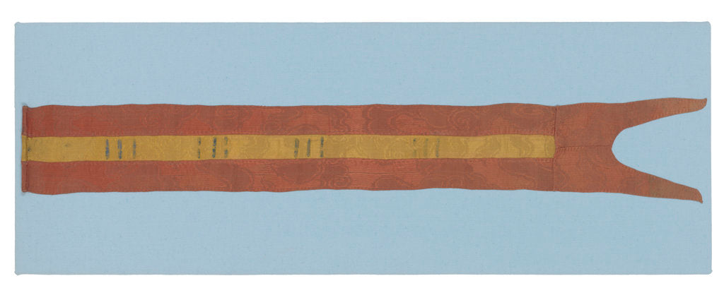 Detail of Chinese junk pennant by unknown