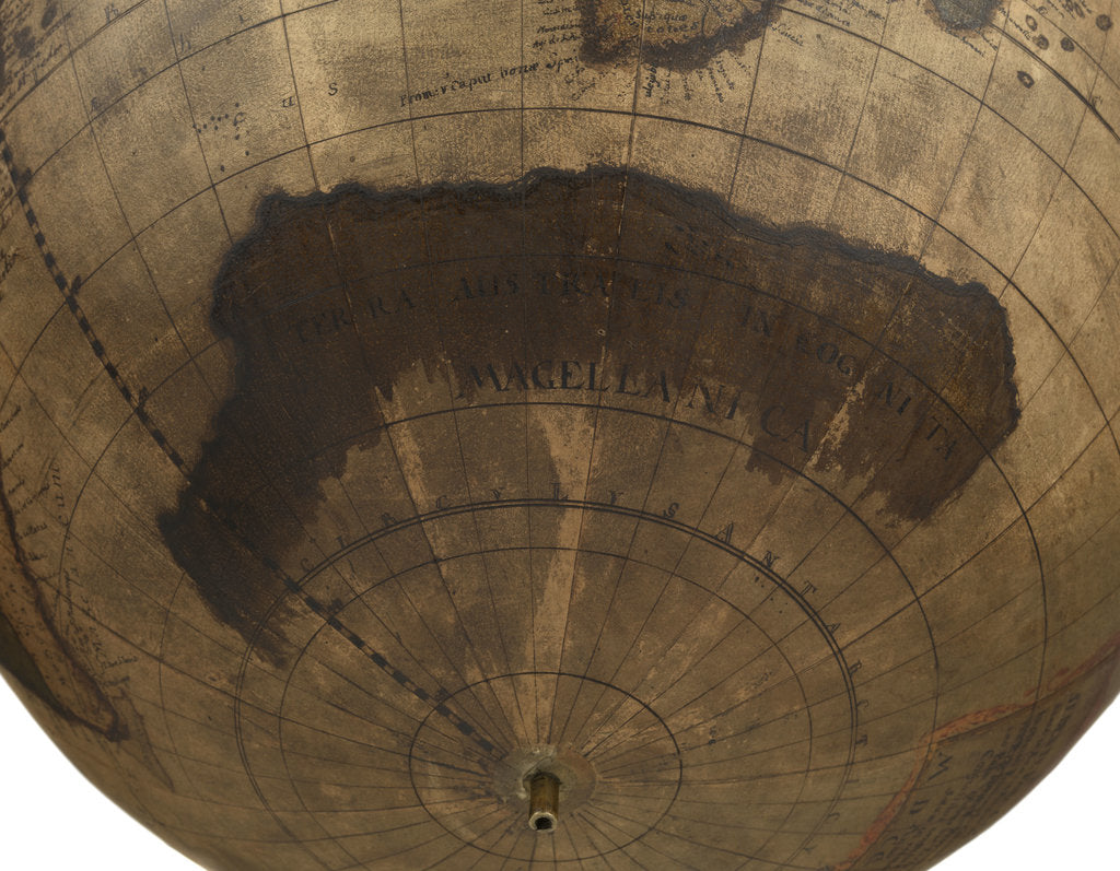 Detail of Terrestrial table globe by unknown