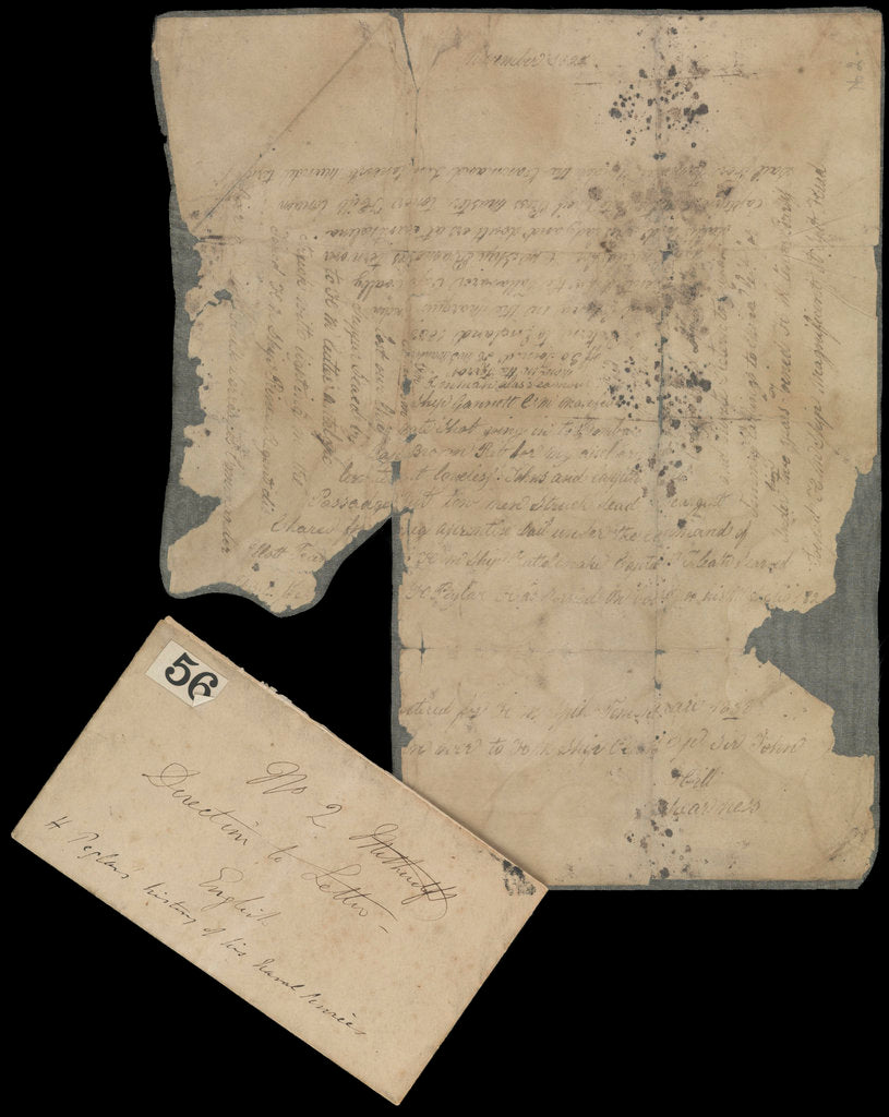 Detail of Peglar relics and letters by unknown