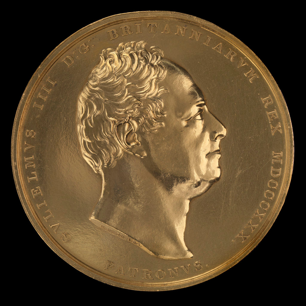 Detail of Prize medal: Royal Geographical Society 1835 by William Wyon