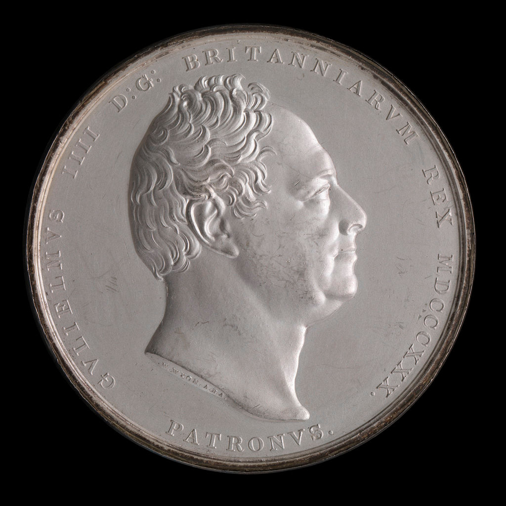 Detail of Prize medal: Royal Geographical Society 1835 by William Wyon