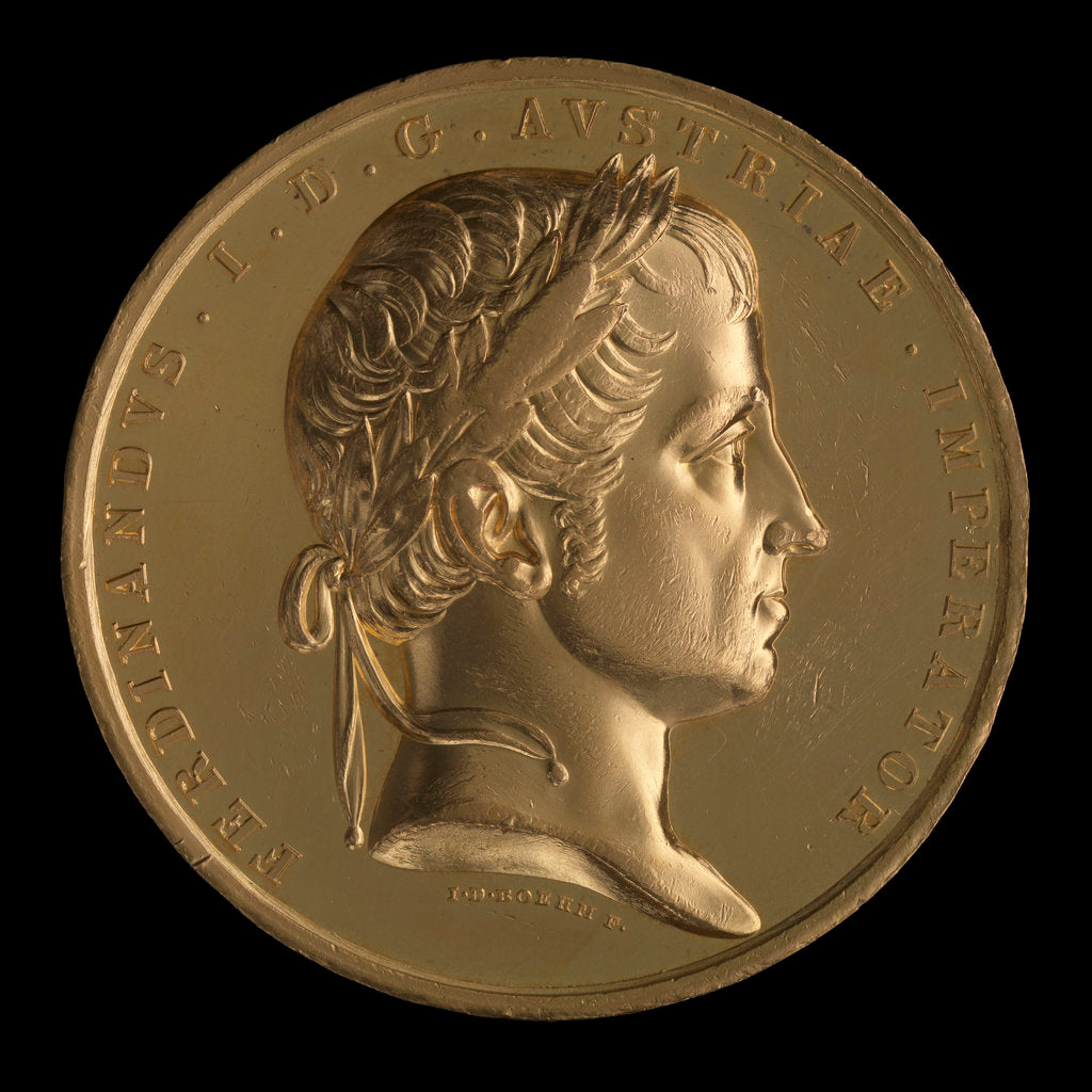 Detail of Prize medal awarded to Sir John Ross by Josef Daniel Boehm