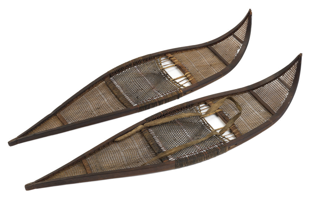 Detail of Pair of snow shoes by unknown