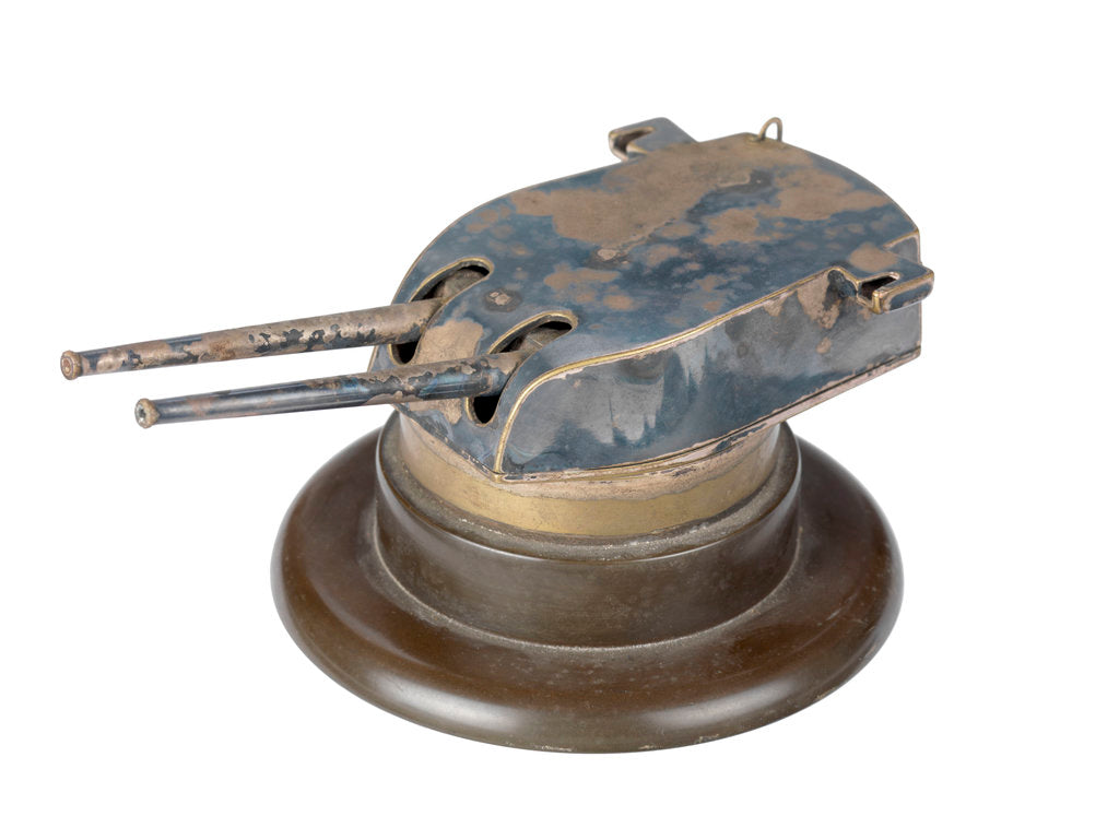 Detail of Model of gun turret on HMS 'Kent' (1926) by unknown