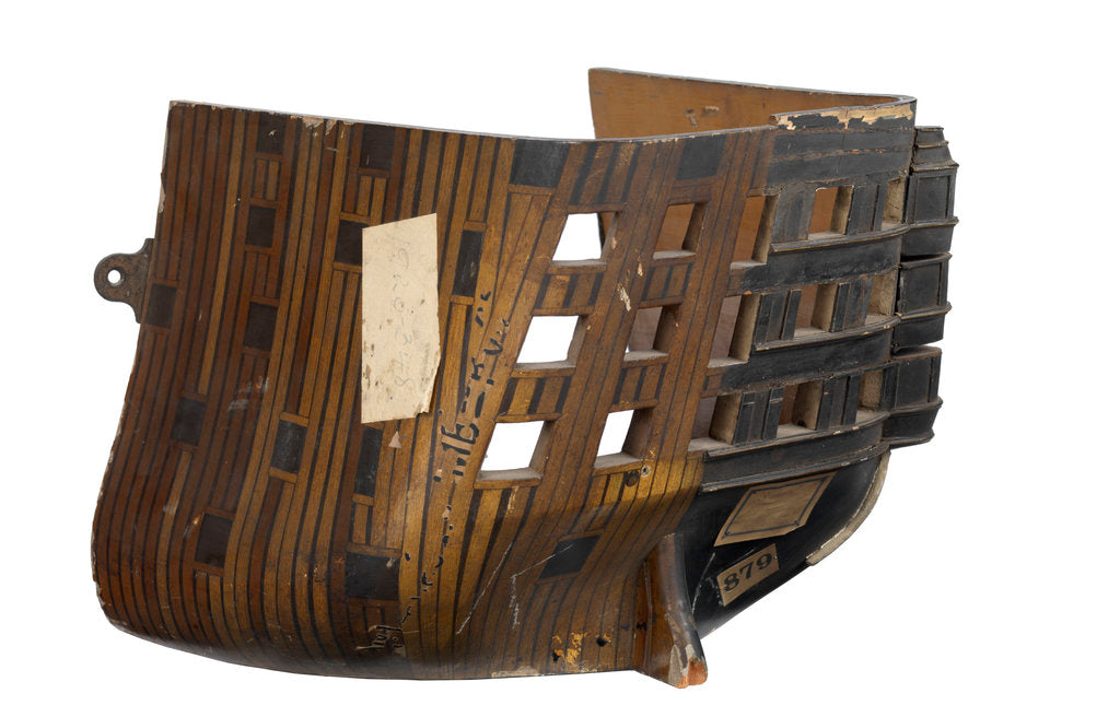Detail of Sectional model of HMS 'Queen' (1839) by unknown