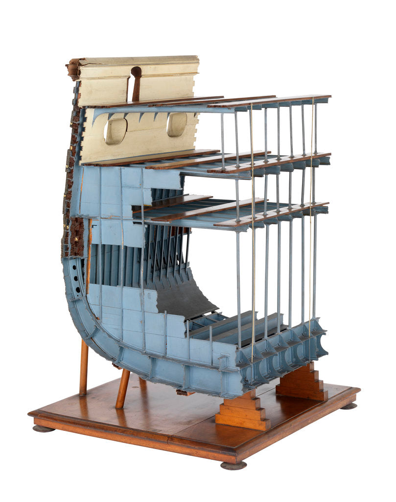 Detail of Half midship section model of HMS 'Warrior' (1860) by unknown