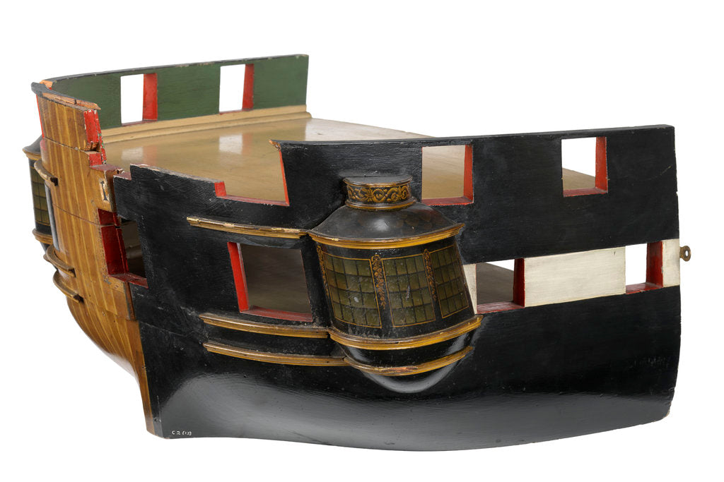 Detail of HMS 'Kent' (1798) by unknown