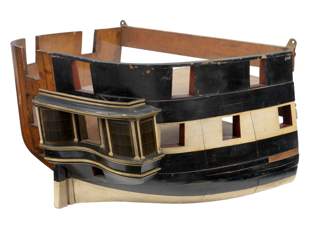Detail of HMS 'Worcester' (1843) by unknown