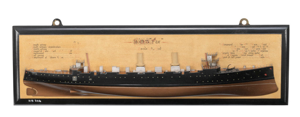 Detail of HMS 'Fox' (1893) by unknown