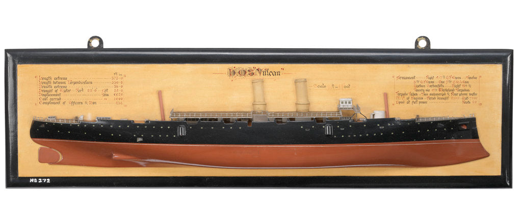 Detail of HMS 'Vulcan' (1889) by unknown