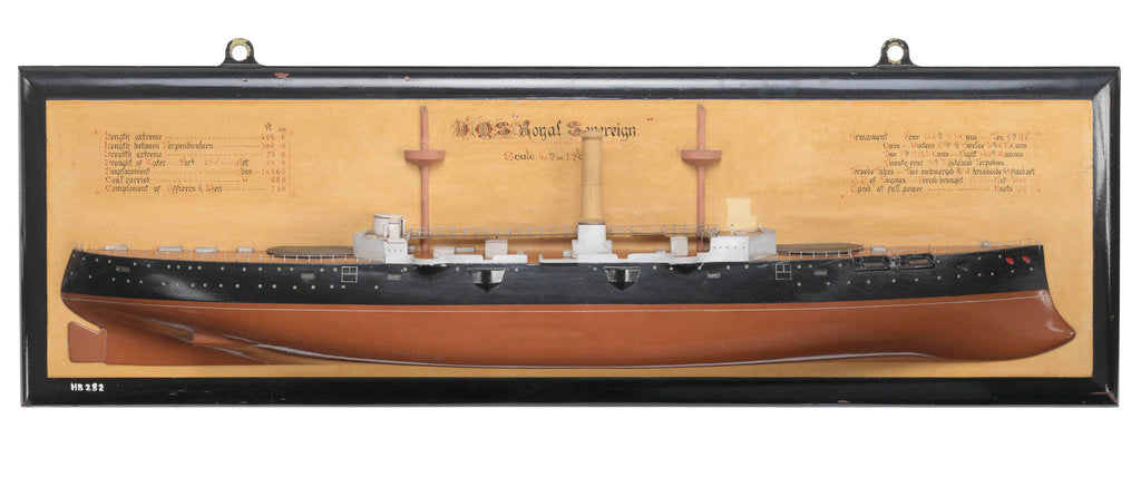 Detail of HMS 'Royal Sovereign' (1891) by unknown