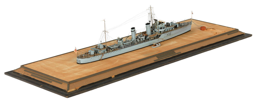 Detail of HMS 'Daring' (1932) by Norman A. Ough