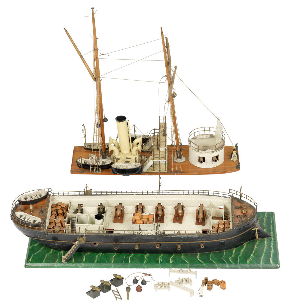 Detail of Toy waterline model by unknown