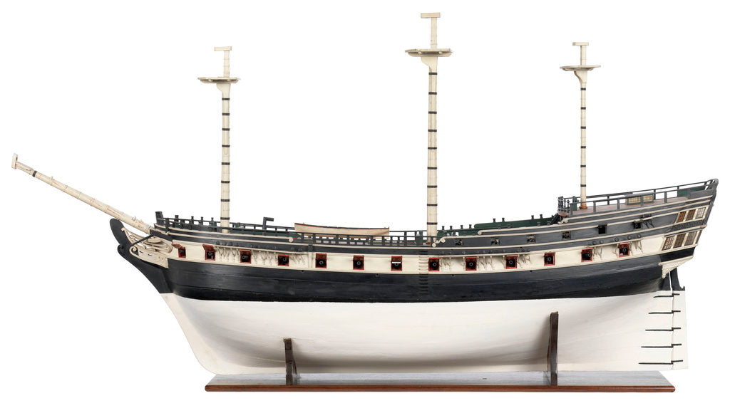 Detail of East Indiaman cargo vessel by unknown