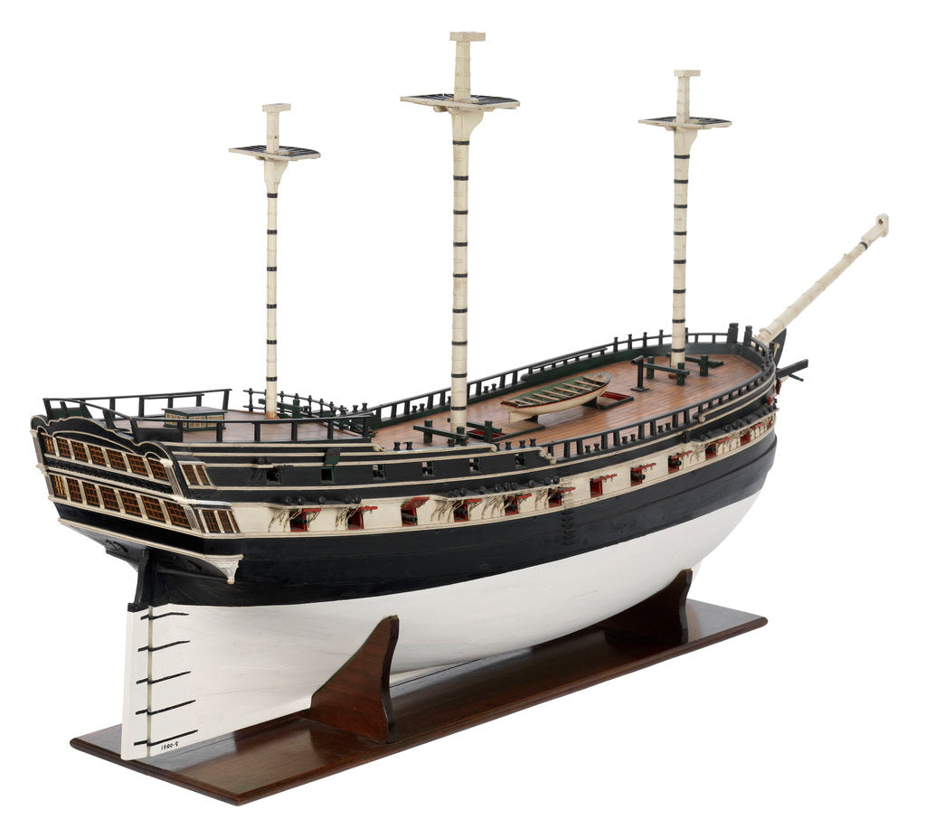 Detail of East Indiaman cargo vessel by unknown