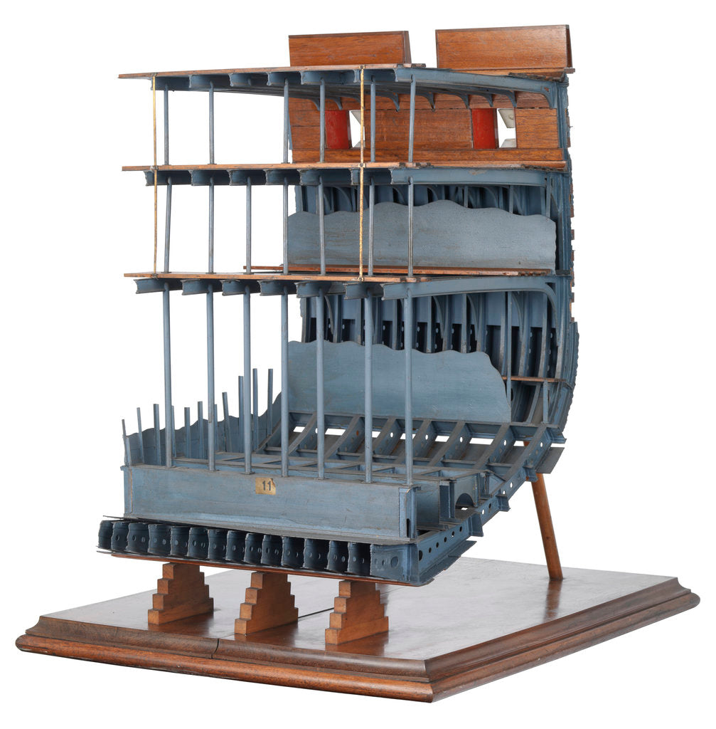 Detail of Midship sectional model of HMS 'Warrior' (1860) by unknown