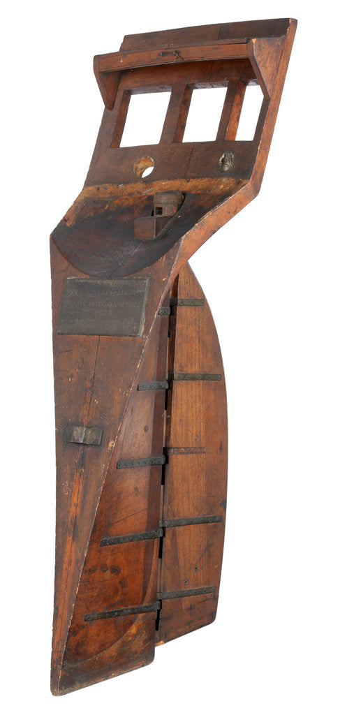 Detail of Round headed rudder (1833) by unknown