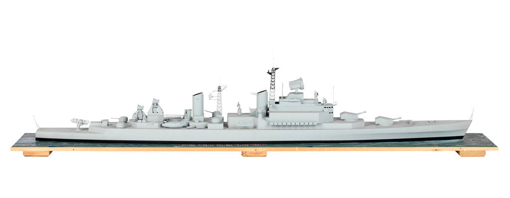 Detail of Warship; Cruiser, Guided missile by unknown