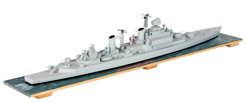 Detail of Warship; Cruiser, Guided missile by unknown