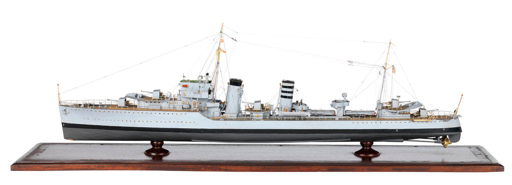 Detail of HMS 'Codrington' (1929) by J.W.S. Dorling