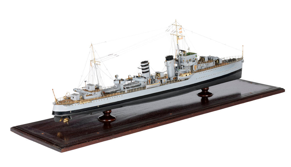 Detail of HMS 'Codrington' (1929) by J.W.S. Dorling