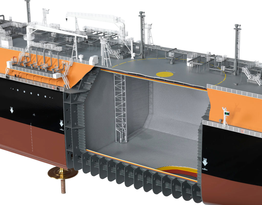 Detail of LNG Carrier Methane 'Heather Sally' by KOSMO