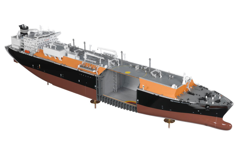 Detail of LNG Carrier Methane 'Heather Sally' by KOSMO