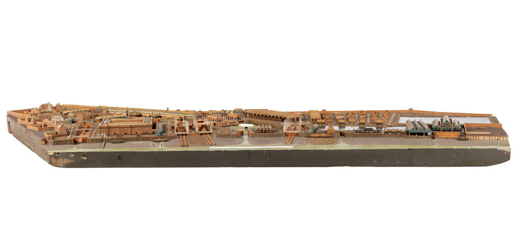 Detail of Royal Dockyard at Deptford by Thomas Roberts