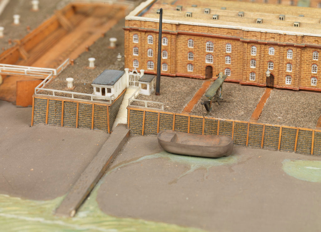 Detail of Royal Dockyard at Deptford by Thomas Roberts