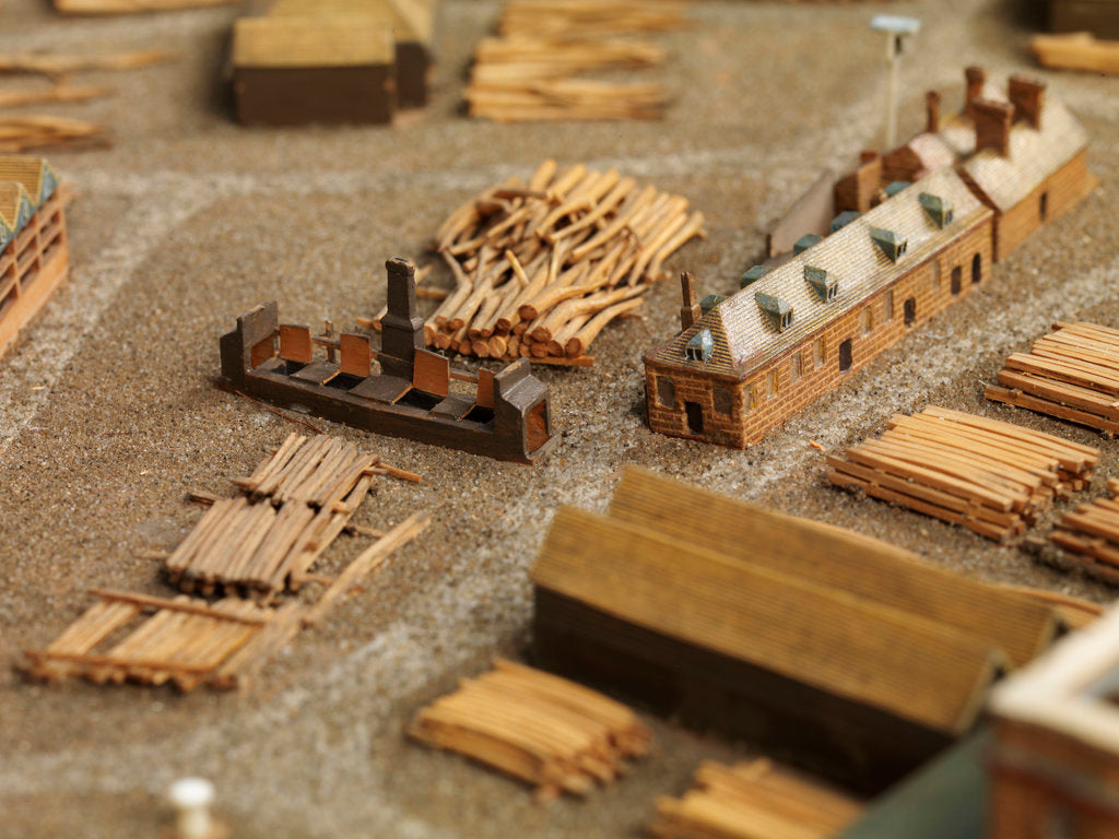 Detail of Royal Dockyard at Deptford by Thomas Roberts