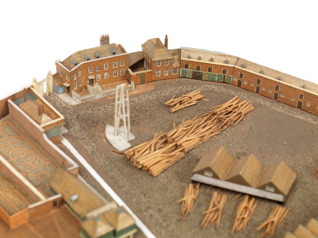 Detail of Royal Dockyard at Deptford by Thomas Roberts
