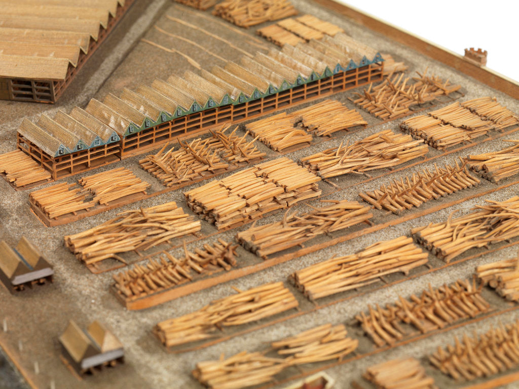 Detail of Royal Dockyard at Deptford by Thomas Roberts
