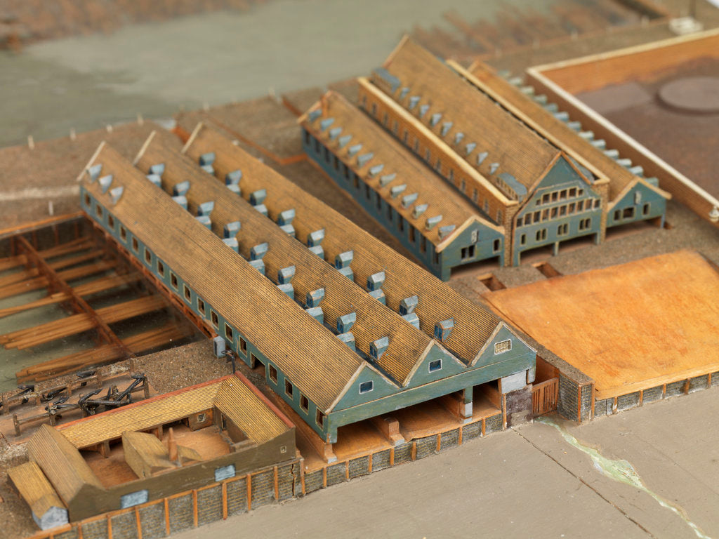 Detail of Royal Dockyard at Deptford by Thomas Roberts