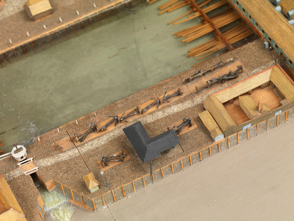 Detail of Royal Dockyard at Deptford by Thomas Roberts