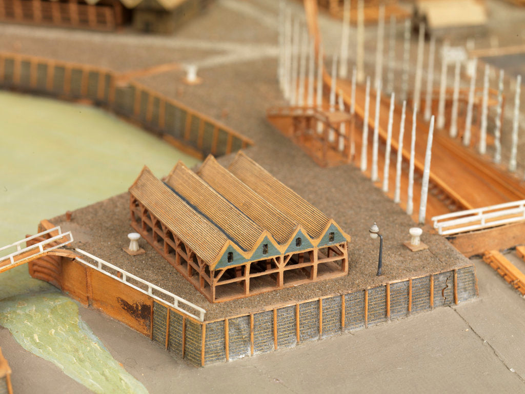 Detail of Royal Dockyard at Deptford by Thomas Roberts
